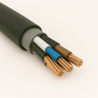 Кабель контрольный алюминиевый АКВБбШв 10х4 многожильный круглый