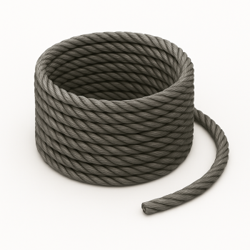 Канат одинарной свивки оцинкованный (С) 17 мм ГОСТ 3064-80 в наличии в Южно-Сахалинске