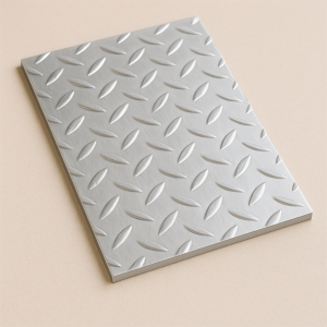 Алюминиевый рифленый лист даймонд 1,5х2000х6000 мм АМг2 в наличии в Южно-Сахалинске