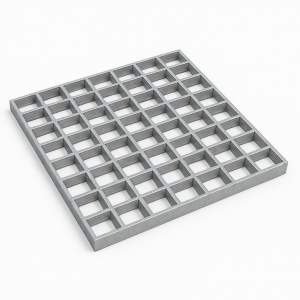 Решетчатый настил P 33х11/30х2 1000х1000 мм в наличии в Южно-Сахалинске