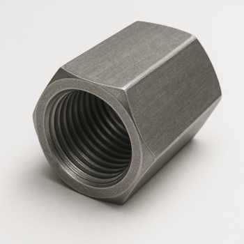 Гайка соединительная хромированная ХН35ВТ М6 мм DIN 6334 в наличии в Южно-Сахалинске