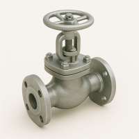 Стальной клапан запорный сильфонный фланцевый ДУ 25 РУ 40 ГОСТ 9697-87