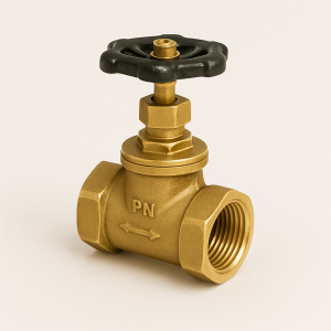Клапан запорный латунный ДУ 50 РУ 16 15б1п в наличии в Южно-Сахалинске