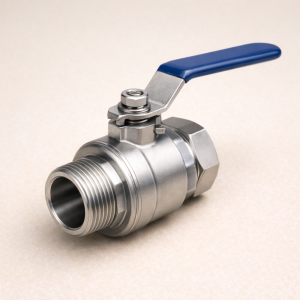 Кран шаровой из 3-х частей S-S AISI 316L 1 1/2" в наличии в Южно-Сахалинске