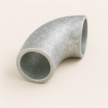 Отвод оцинкованный бесшовный 90° ДУ 108 в наличии в Южно-Сахалинске