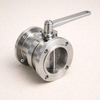 Заслонка 3-х ходовая 2-х фланцевая 180 градусов AISI 304 DN 32 ВР/ВР/ВР